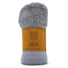 The Personal Barber Grey Bamboo Shaving Towel - Horizon Bliss