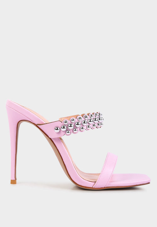 bandy stieletto heel metal stud sandals - Horizon Bliss