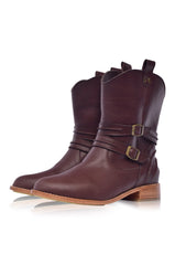 Barcelona Leather Boots - Horizon Bliss