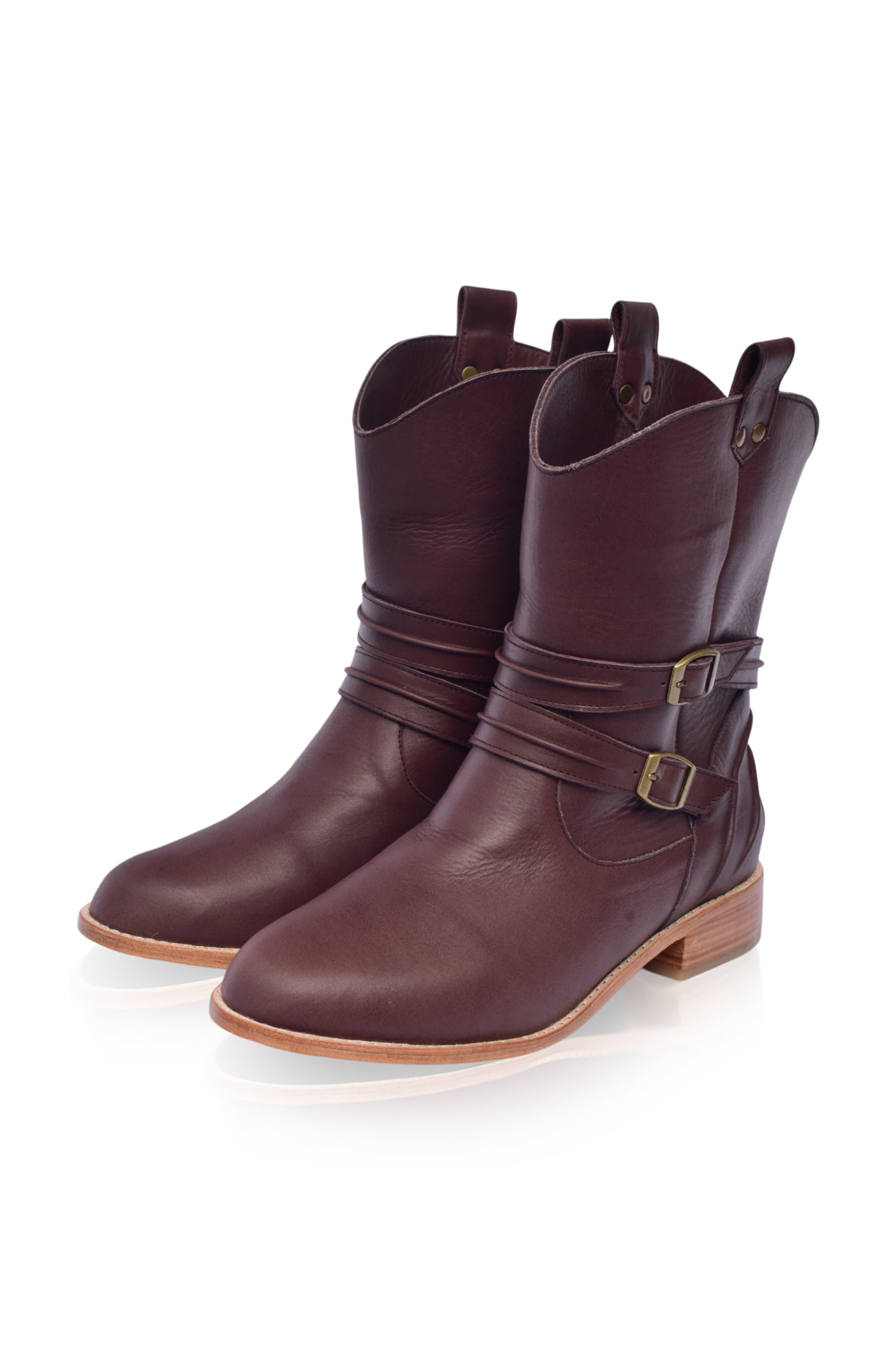 Barcelona Leather Boots - Horizon Bliss