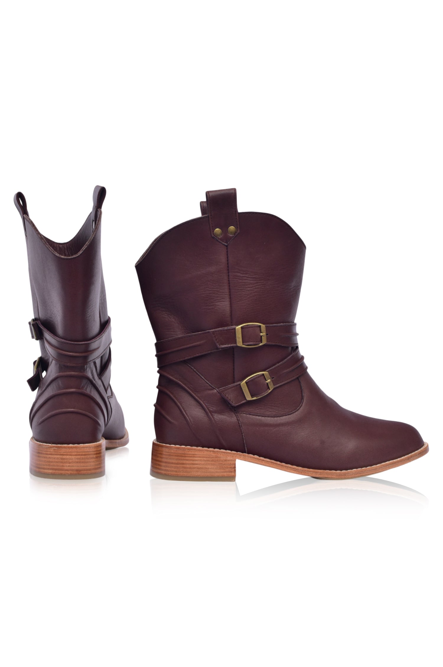 Barcelona Leather Boots - Horizon Bliss