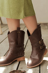 Barcelona Leather Boots - Horizon Bliss