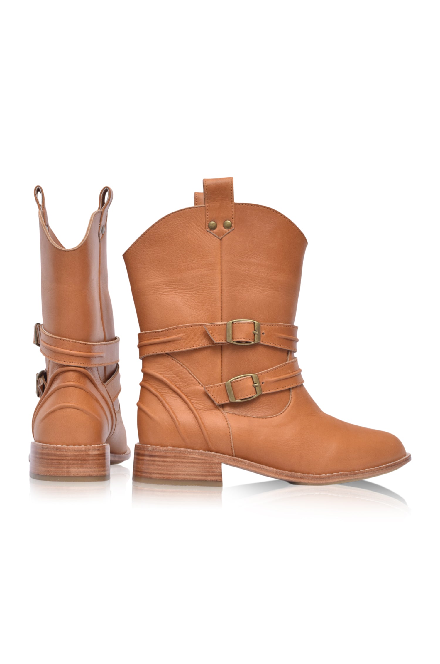 Barcelona Leather Boots - Horizon Bliss