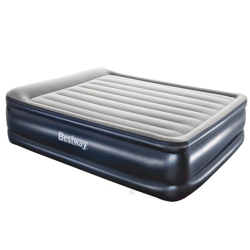 Bestway Queen Air Bed Inflatable Mattress Sleeping Mat Built-in Pump - Horizon Bliss