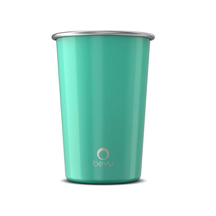 Bevu® FIESTA Steel Cups (2) Mint 470ml / 16oz. - Horizon Bliss