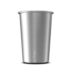 Bevu® FIESTA Steel Cups (2) Silver 470ml / 16oz. - Horizon Bliss