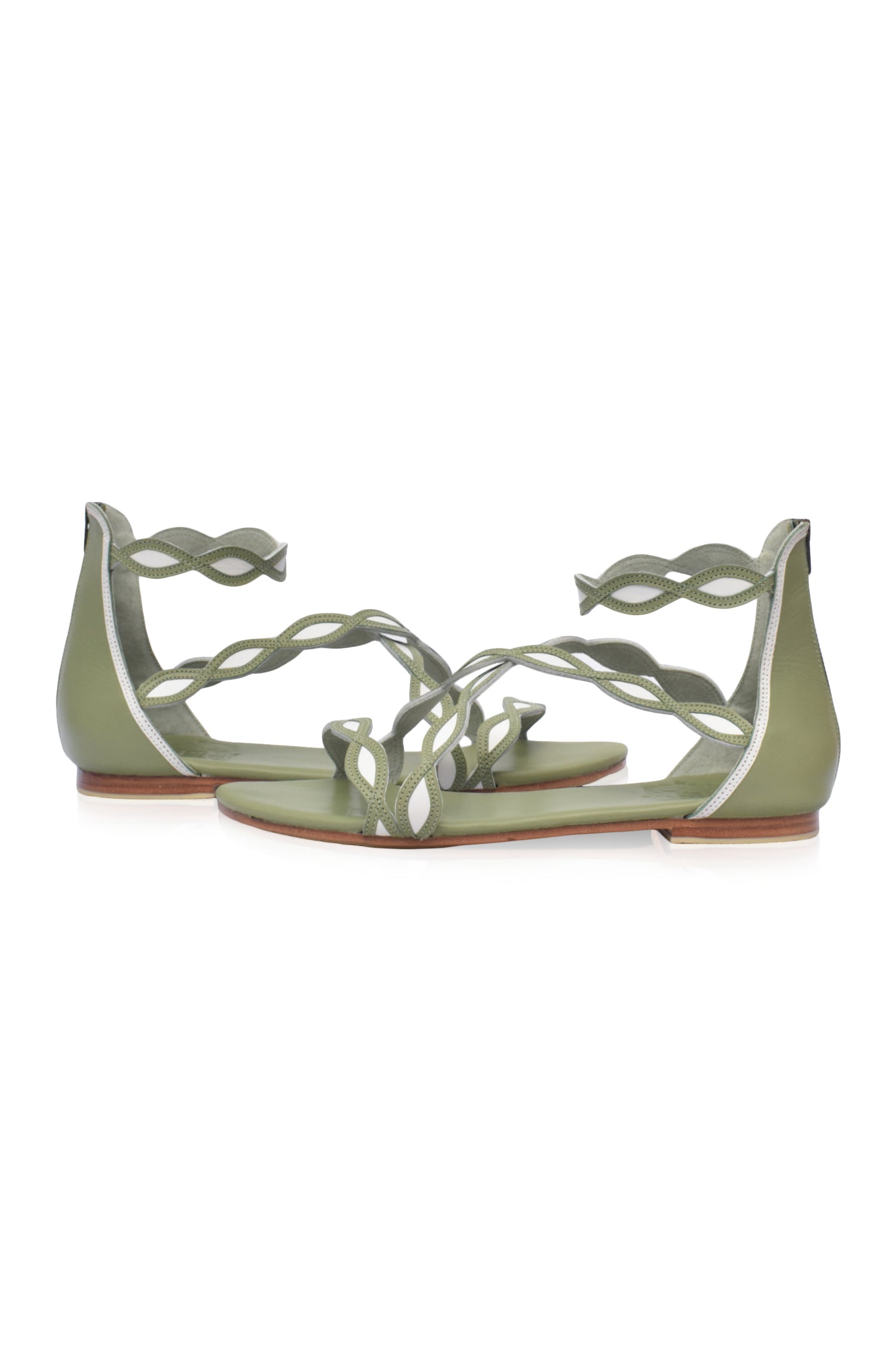 Blossom Leather Sandals - Horizon Bliss