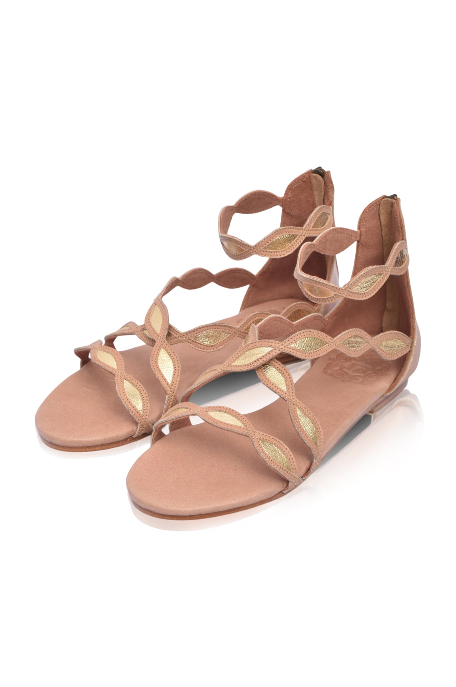 Blossom Leather Sandals - Horizon Bliss