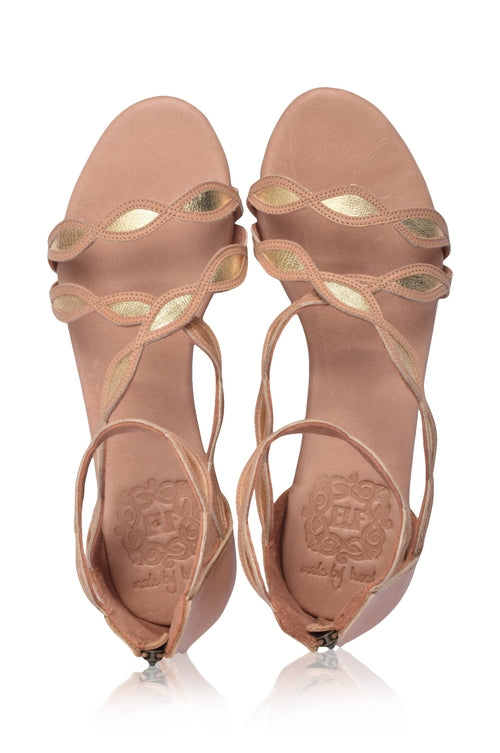 Blossom Leather Sandals - Horizon Bliss