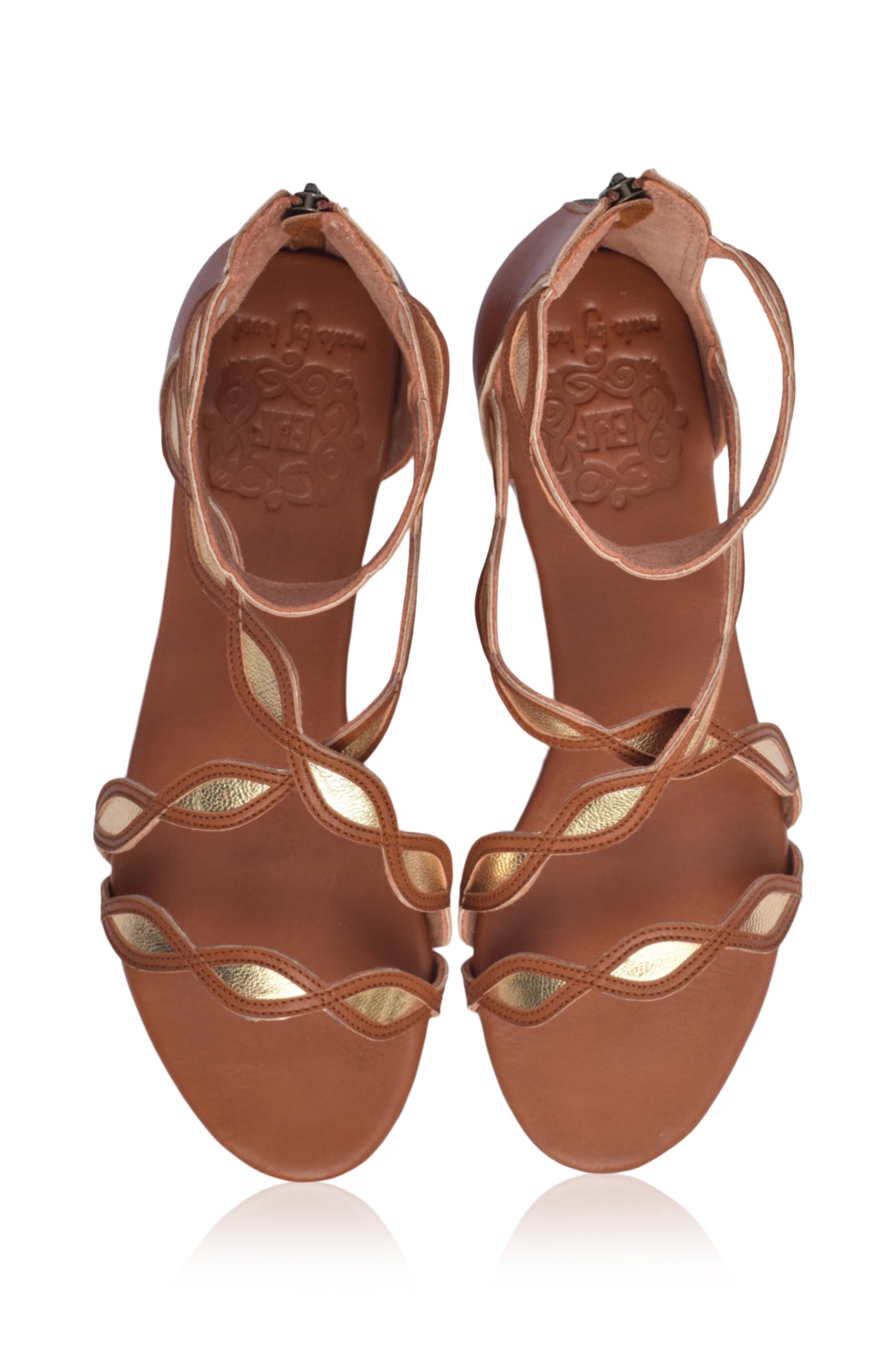 Blossom Leather Sandals - Horizon Bliss