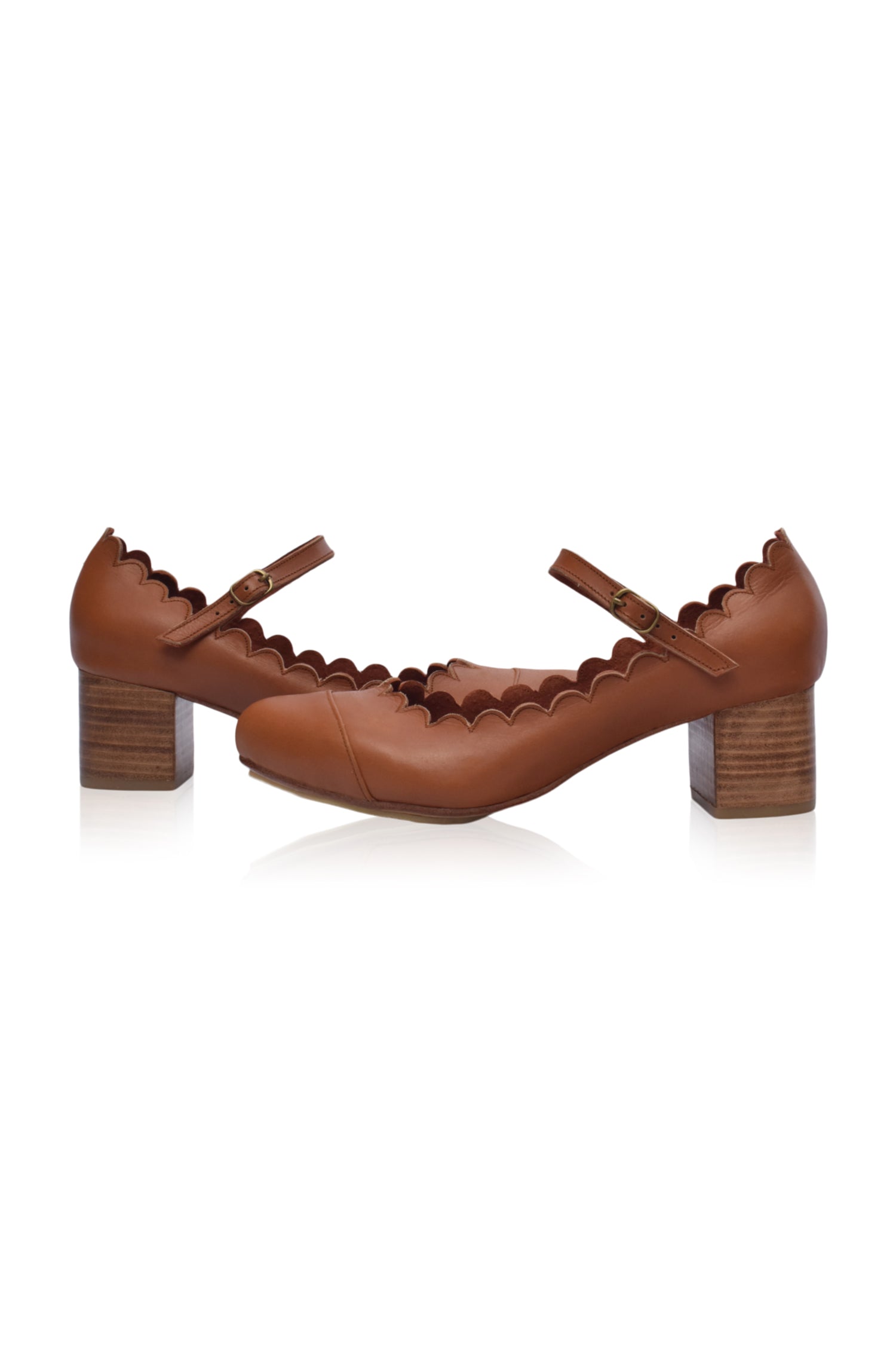 Bonita Mary Jane Leather Heels - Horizon Bliss