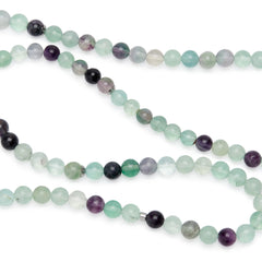 Bracelet Mala "Génie" de 108 perles en Fluorite Arc-en-Ciel - Horizon Bliss