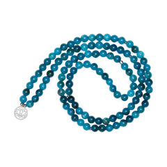 Bracelet Mala "Révélation" de 108 perles en Apatite - Horizon Bliss