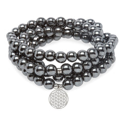 Bracelet Mala "Magnétisme" en Hématite - Horizon Bliss