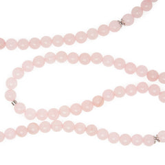 Bracelet Mala "Réconfort & Amour de Bouddha" 108 perles en Quartz Rose - Horizon Bliss