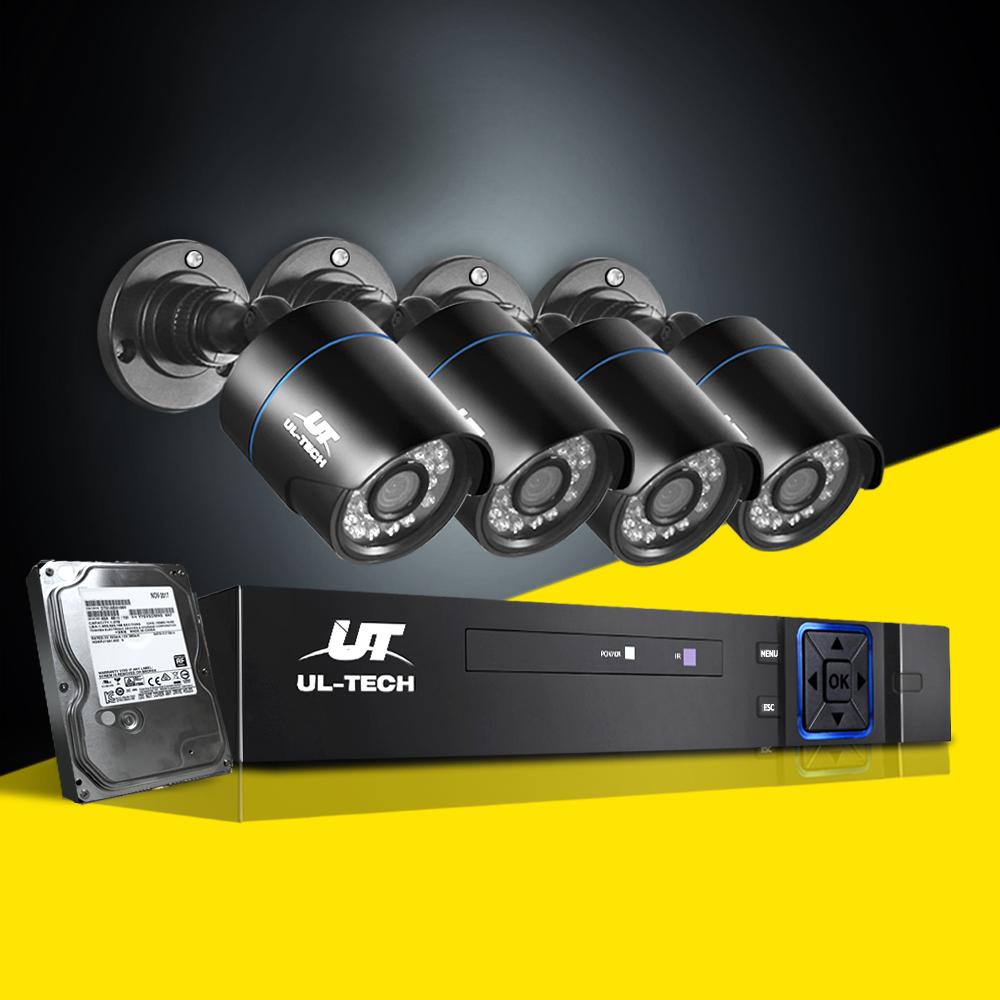 UL-Tech CCTV Security System 2TB 4CH DVR 1080P 4 Camera Sets - Horizon Bliss