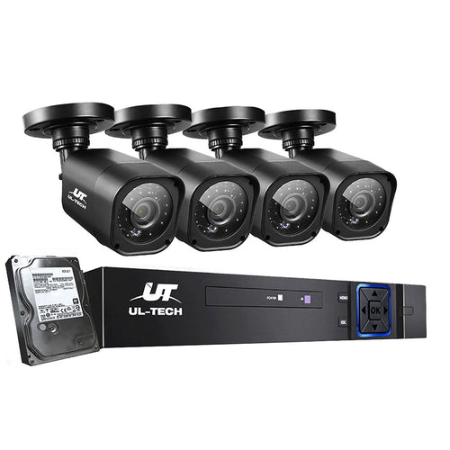 UL-tech Home CCTV Security System Camera 4CH DVR 1080P 1500TVL 1TB - Horizon Bliss