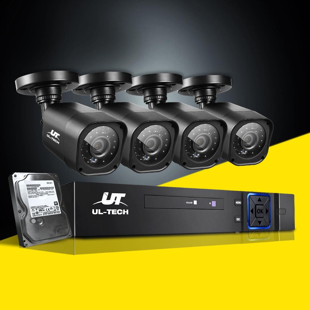 UL-tech Home CCTV Security System Camera 4CH DVR 1080P 1500TVL 1TB - Horizon Bliss