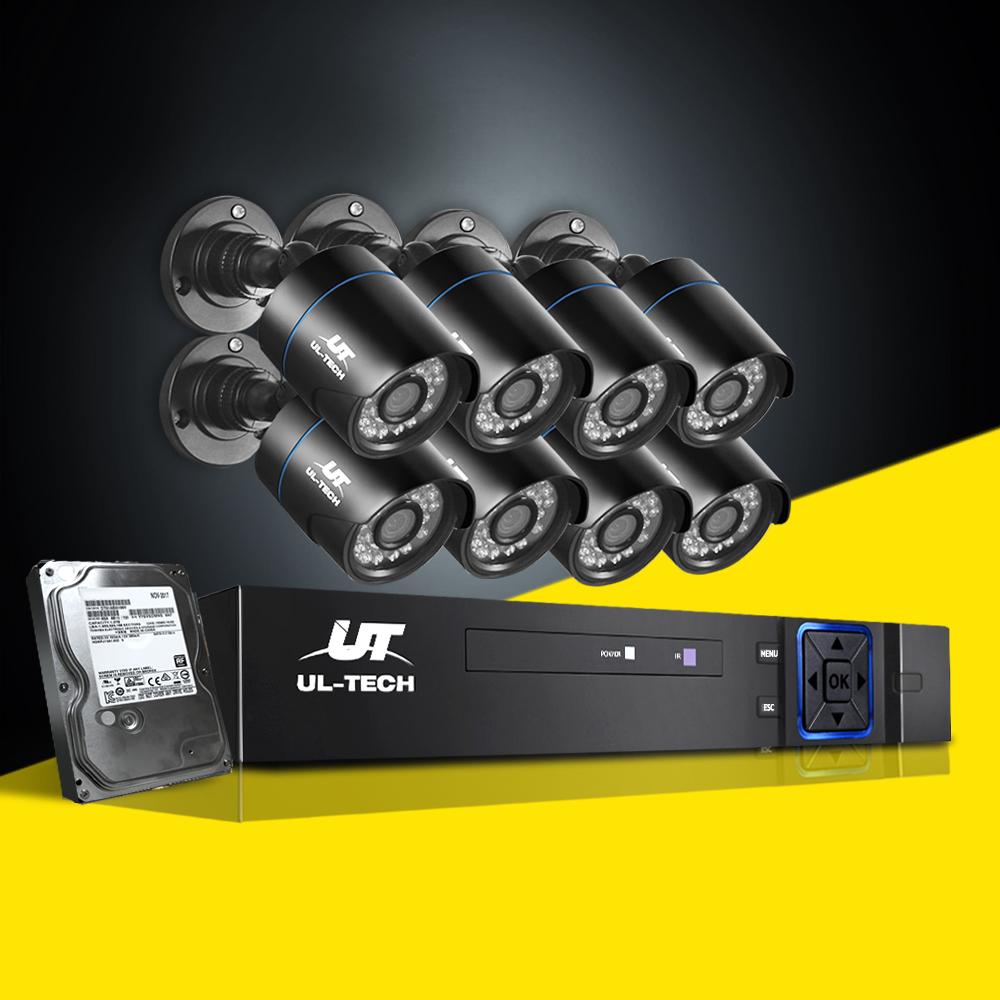 UL-Tech CCTV Security System 2TB 8CH DVR 1080P 8 Camera Sets - Horizon Bliss