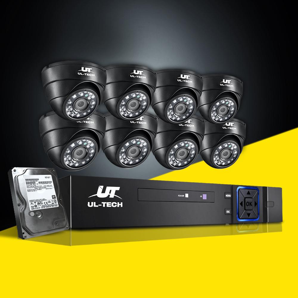 UL-tech CCTV 8 Dome Cameras Home Security System 8CH DVR 1080P 1TB IP - Horizon Bliss