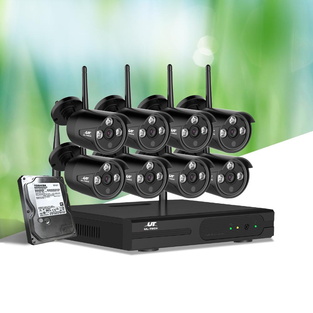 UL-Tech CCTV Wireless Security System 2TB 8CH NVR 1080P 8 Camera Sets - Horizon Bliss