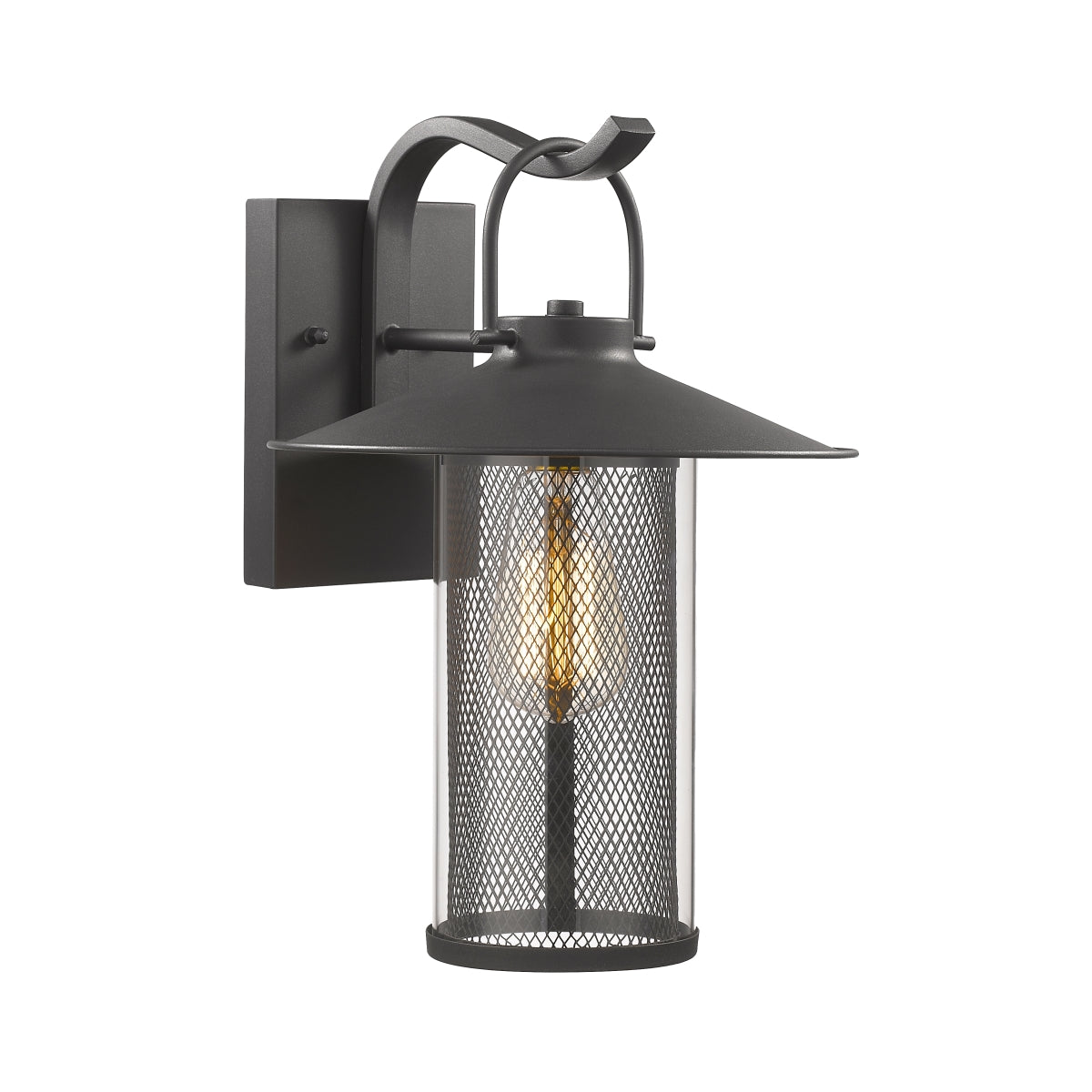 Chloe Lighting CH2D075BK14-OD1 Elijah Industrial-Style 1 Light Texture - Horizon Bliss