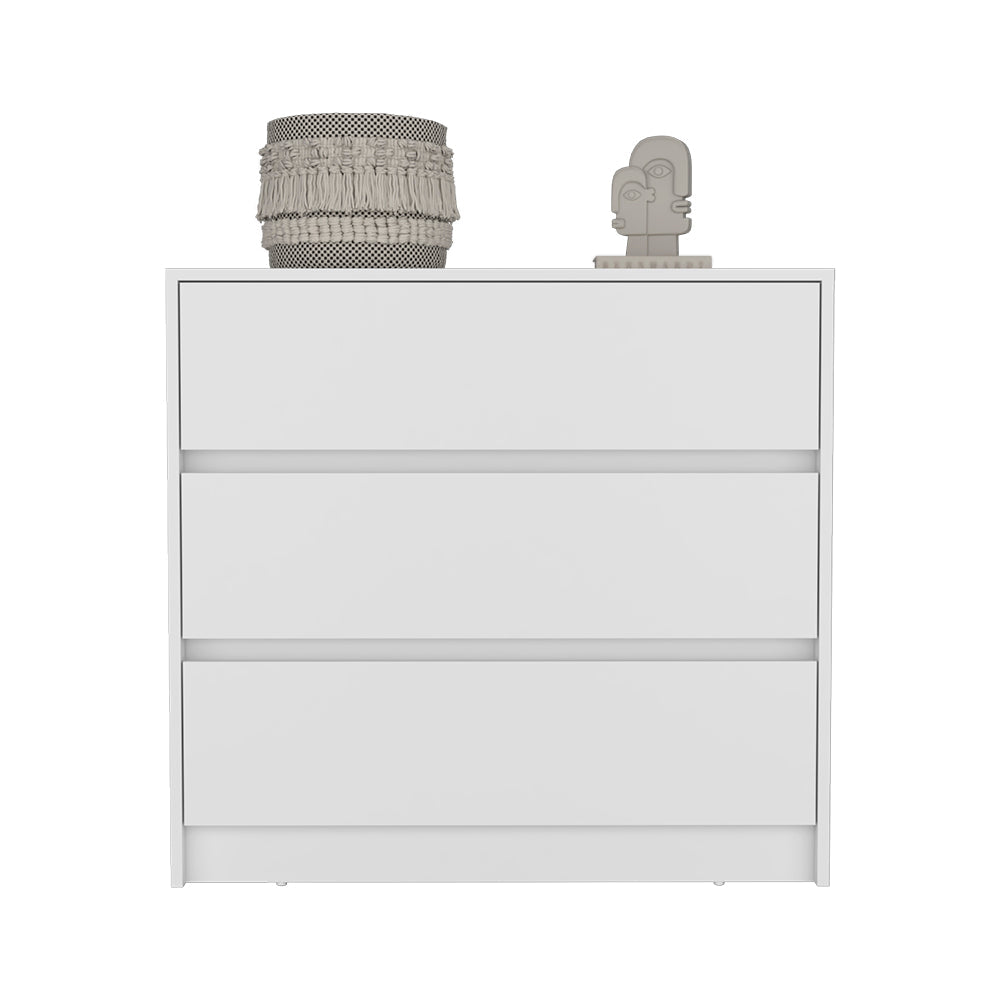 Dresser Maldus, Three Drawers, White Finish - Horizon Bliss