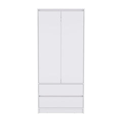 Armoire Closher, Two Drawers, White Finish - Horizon Bliss