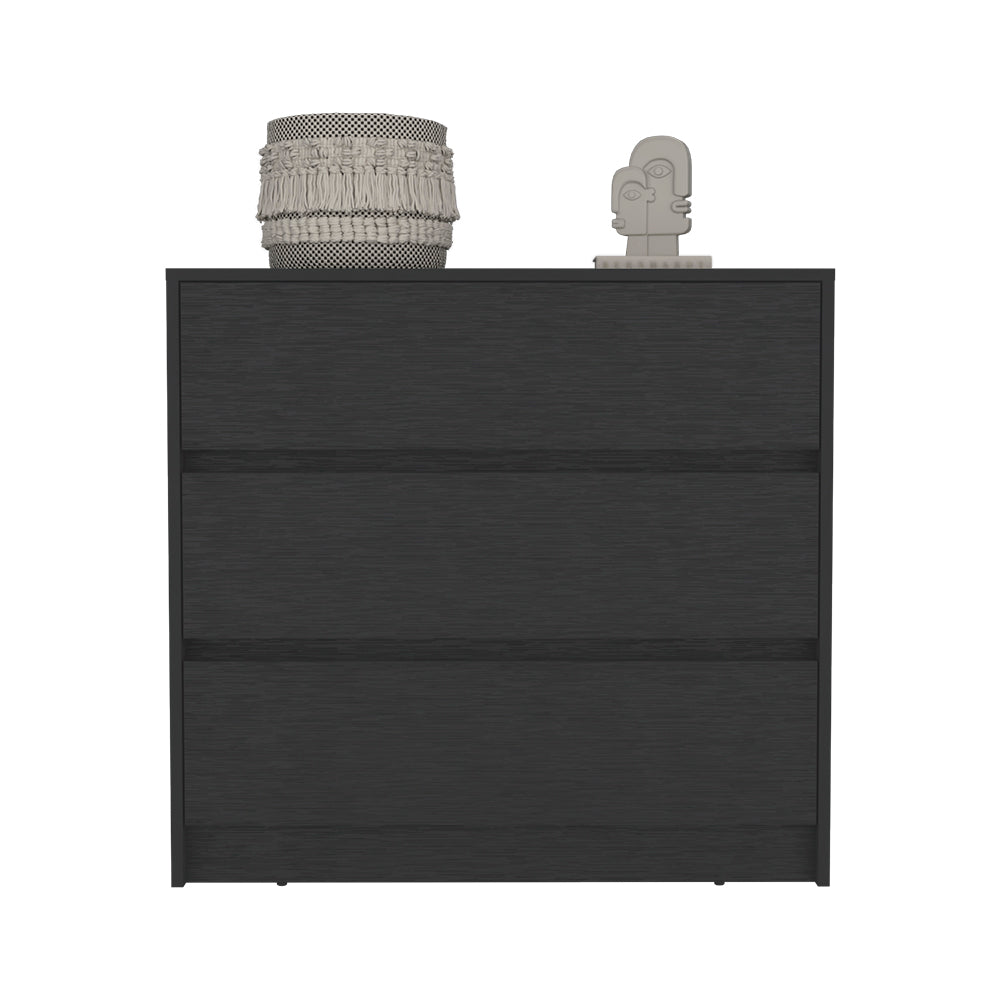 Dresser Maldus, Three drawers, Black Wengue Finish - Horizon Bliss