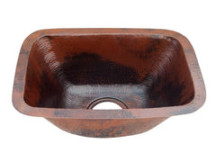 COPPER RECTANGULAR BATH SPECIAL SINK 19X14X6 G16 BRIGHT