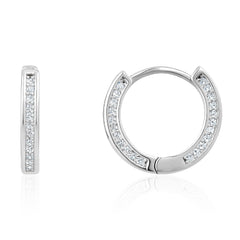 5A Cubic Zirconia Classic Huggie Earrings - Horizon Bliss