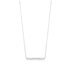 5A Cubic Zirconia Sparkling Gemstones Bar Necklace - Horizon Bliss