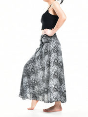 Bohotusk Black Orbit Long Skirt With Coconut Buckle (& Strapless - Horizon Bliss