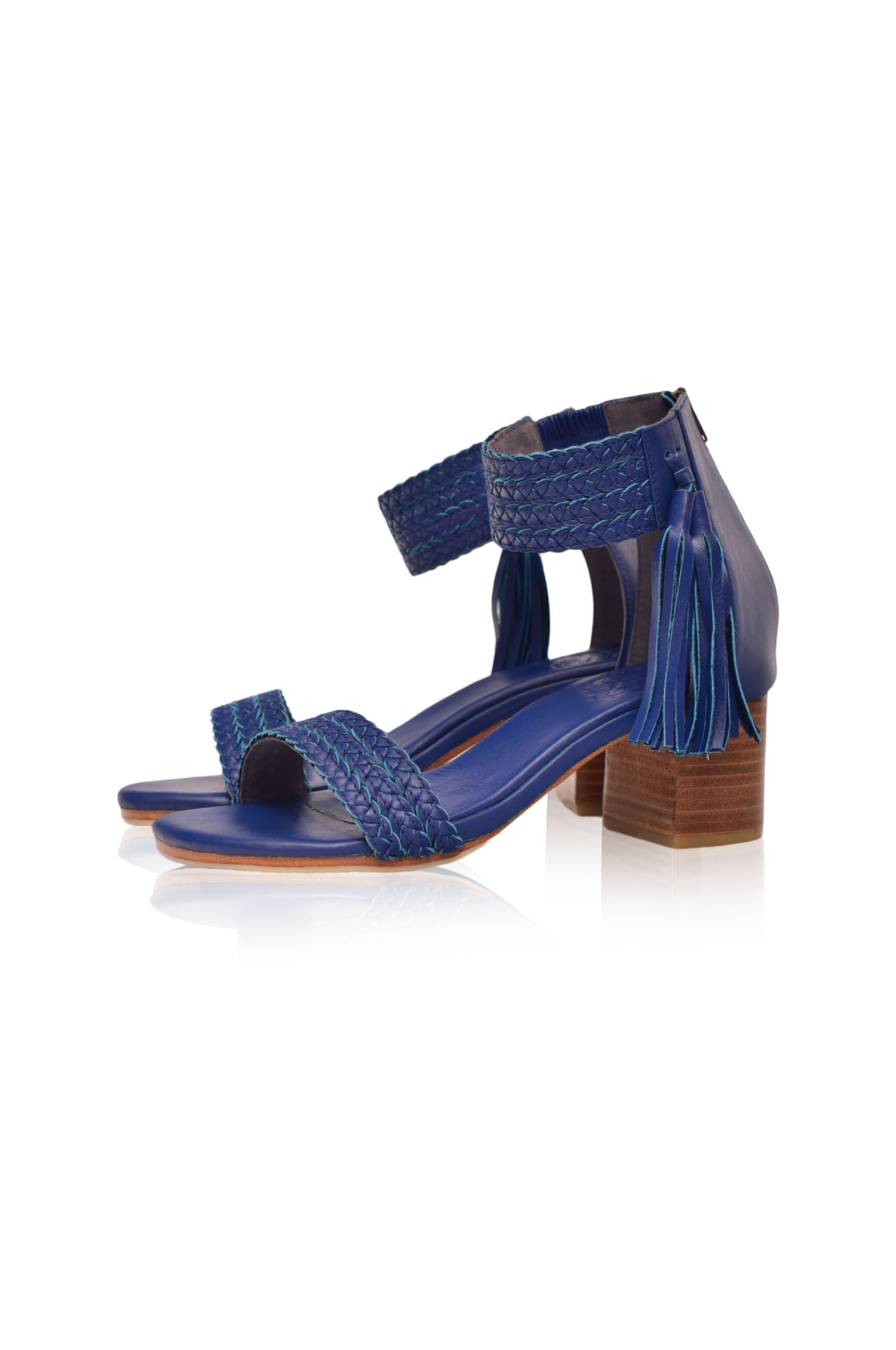 Cabana Tassel Heel Sandals - Horizon Bliss