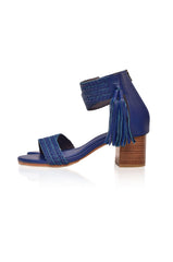 Cabana Tassel Heel Sandals - Horizon Bliss