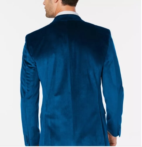 Bar III Velvet Slim-Fit Sport Coat - Horizon Bliss