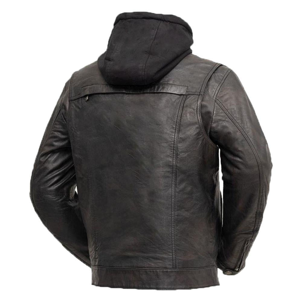 Combo - Men's Leather Motorcycle Jacket - Horizon Bliss