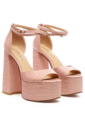 alice croc platform heeled sandals - Horizon Bliss