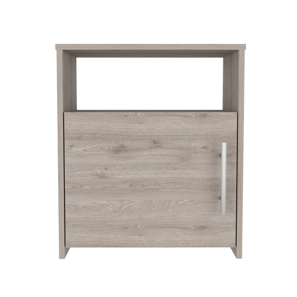 Nightstand Cuarzz, One Cabinet, Light Gray Finish - Horizon Bliss