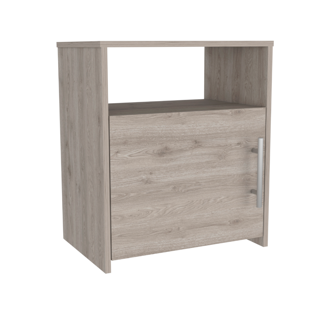 Nightstand Cuarzz, One Cabinet, Light Gray Finish - Horizon Bliss