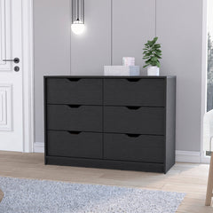 Dresser Curio, Four Drawers, Black Wengue Finish - Horizon Bliss