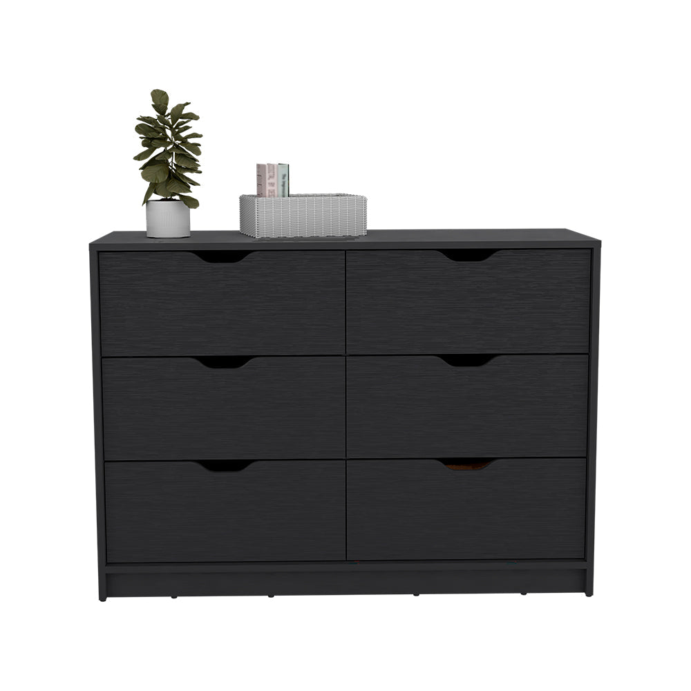 Dresser Curio, Four Drawers, Black Wengue Finish - Horizon Bliss