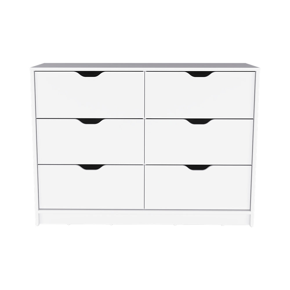 Dresser Curio, Four Drawers, White Finish - Horizon Bliss