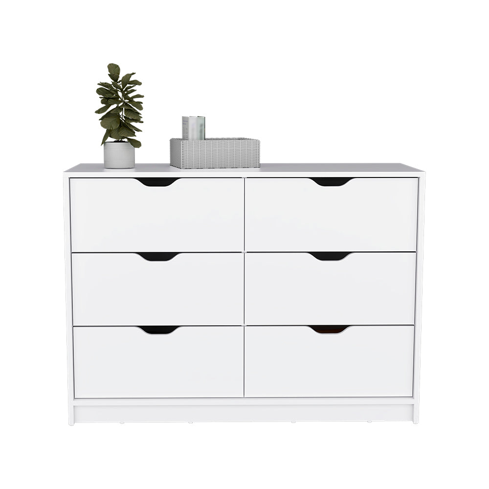 Dresser Curio, Four Drawers, White Finish - Horizon Bliss