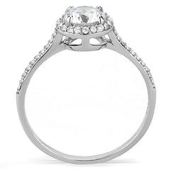 Women Stainless Steel Cubic Zirconia Rings DA022