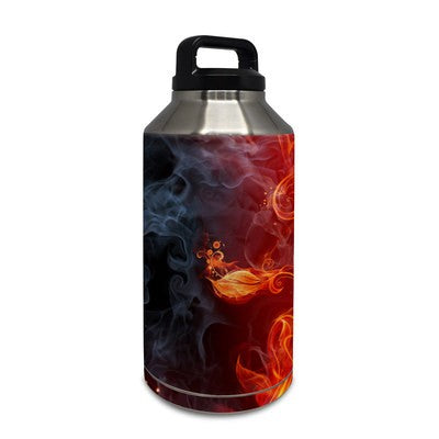 DecalGirl Y64-FLWRFIRE 64 oz Yeti Rambler Bottle Skin - Flower Of Fire