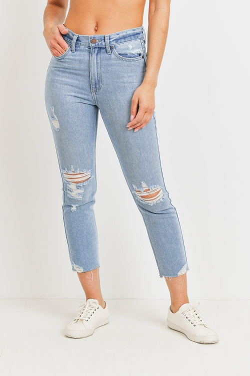 JBD HIGH WAISTED STRAIGHT LEG JEAN - Horizon Bliss