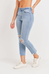 JBD HIGH WAISTED STRAIGHT LEG JEAN - Horizon Bliss