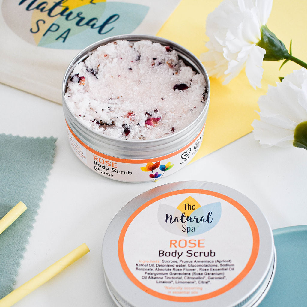 Rose Sugar Scrub - 3 different size option - Horizon Bliss