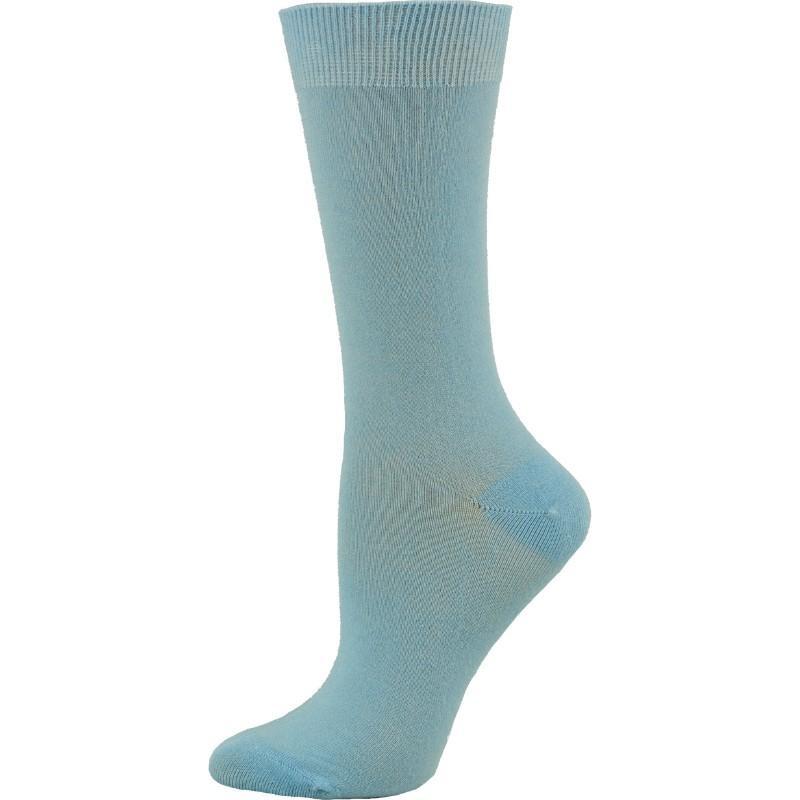 Women's Solid Color Bamboo Crew Socks - 3 Pairs - Horizon Bliss